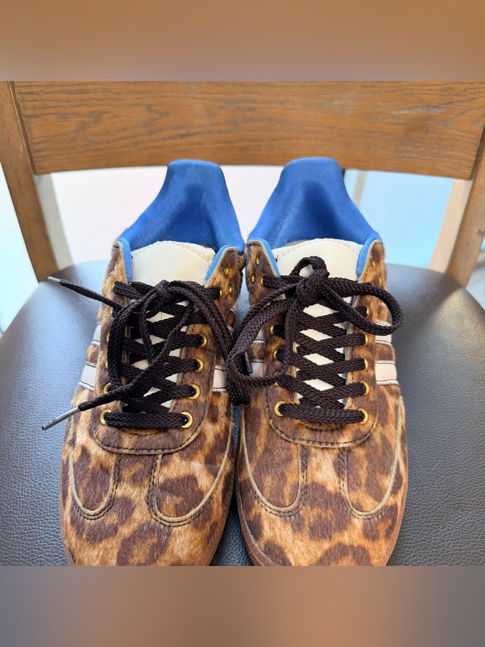 Wales Bonner x adidas Samba Pony 'Leopard' sneakers ax 9.5 for men - Picture 10 of 11